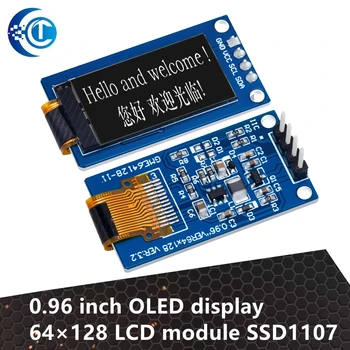 0.96 colių OLED ekranas 64×128 LCD modulis SSD1107 LCD 0.96 