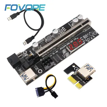 1-10VNT PCIE Riser Vaizdo Kortelė ilgiklis USB3 Adapteris.0 Cabo Stove PCI Express X16 Temperatūra Bitcoin Miner Kasyba