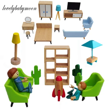 1:12 Lėlių Kėdės Modeliavimas Maža Sofa-Lova, Kėdė Kėdė Modelis Baldai Žaislai Doll House Dekoro Miniatiūriniai Lėlių Priedų