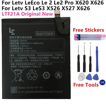 100% Originalus LTF21A Baterija Letv LeEco Le 2 (pro) le 2S le S3 X20 X626 X528 X621 X625 X25 X525 X620 X520 X522 X527 X526