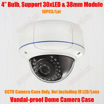 10VNT/Daug Vandal-proof Varifocal 30xLED IR Dome Kamera Atveju TL CCTV Saugumo Lubų Mount Metalo Vandal Resistant Būsto Korpusas
