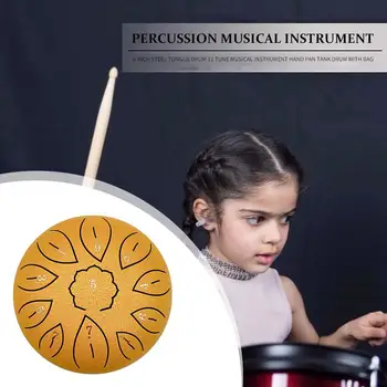 11 Melodija Mušamųjų Muzikos instrumentų Vertus, Visos Bako 6 colių Plieno Kalba Būgnas