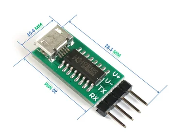 1pcs / 20pcs 5V, arba 3,3 V CH340C USB TTL Nuoseklųjį Prievadą ISP Atsisiuntimo Modulio 51 STM32 Mikro win7 10 CH340T 50~2Mhz Modulis