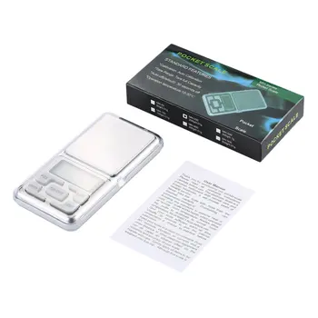 200g/0.01 g Mini Pocket Dydis Skaitmeninis ekranas Kišenėje Perlas Sverti Masto Balanso Skaičiavimo Elektroninis LCD Ekranas Masto
