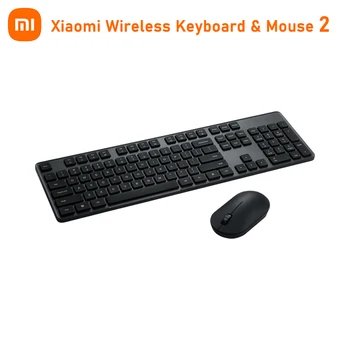 2023 Originalus Xiaomi Wireless Keyboard & Mouse Set 2 Biuras Klaviatūros 104 klavišai 2.4 GHz USB Imtuvas Pelės, Nešiojamų PC Kompiuteris