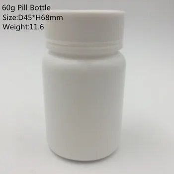 50Pcs 60ML Tuščias Medicina Butelis su Dangteliu HDPE Plastiko Konteineris Tabletes, Kapsulės Tabletė Daugkartiniai Buteliai, Pakavimo Talpyklos
