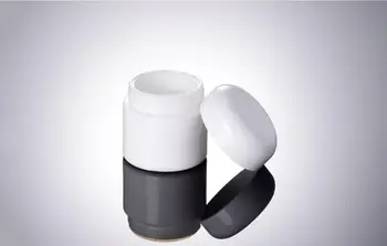 50pcs/daug aukštos kokybės 50g baltos keramikos jade stiklinės Grietinėlės indelį konteineriai, kosmetikos naktinis kremas SN413