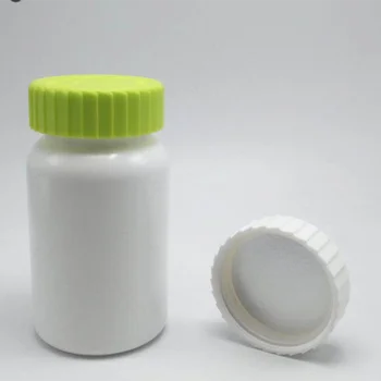 50set/daug Polietileno butelis 200ml pe jar sveikatos priežiūros butelis apvalios baltos kapsulės tabletė plastikinio butelio pavaros dangtelis