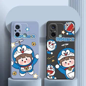 Animacinių filmų Doraemon Skysčio Telefoną Atveju Xiaomi Redmi 9A 9C 9T 10A, 10C 11A 12C A1 Plius A2 4G Mi 11T 12T 12S Pro 11 12 13 Lite 12X