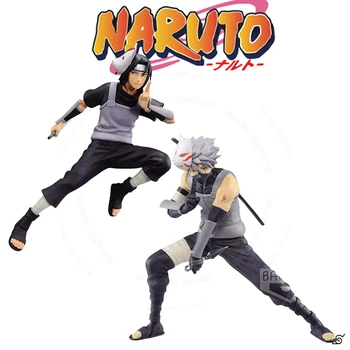 Bandai Sandėlyje Naruto Hatake Kakashi&uchiha Itachi Vaidmenį kovojant su Valstybės Pvc Anime Duomenys Veiksmų Kolekcijos Modelis Žaislas Vaikams Dovanų