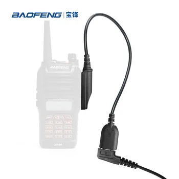 Baofeng UV-9R Pro Audio Adapterio Kabelis 2 Pin K Prijungti Ausines Garsiakalbis Mic UV-XR BF-9700 GMRS-9R UV-9G GT-3WP Vandeniui Radijo stotys