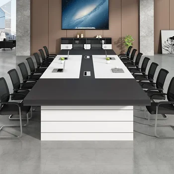 Biuro baldai, konferencijų stalo ilgas stalas, paprastas, modernus, stačiakampio, atmosfera derybų stalo kėdė, rašomasis stalas derinys