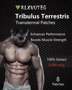 Bulgarian Tribulus Terrestris 5000mcg - Testosterono Stiprintuvas Transderminiai Pleistrai. Pleistrai Pagaminti JAV. 8 Savaites Tiekimo