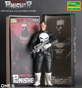 Crazy Žaislai, 1:6 Punisher War Zone Pvc Veiksmų Kolekcines Pav Modelis Žaislas 12inch 30cm