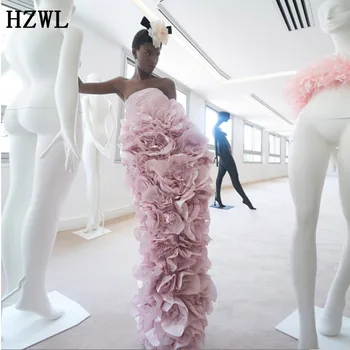 Dusty Pink Gėlių Stebėjimo vakarinę Suknelę Specialaus Dizaino Kokteilis Dressess Pakopų vestidos de fiesta de noche 2020 prom dresses