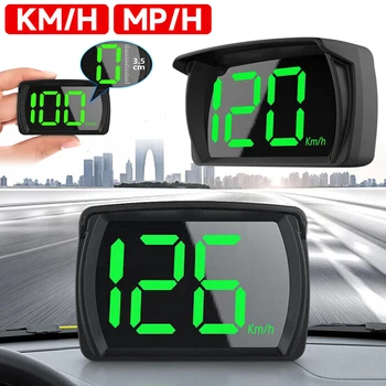 GPS HUD Head Up Display KMH/H GPS Speedomete Plug and Play Didelis Šriftas HD LCD Ekranas Universali Transporto priemonių Priedai