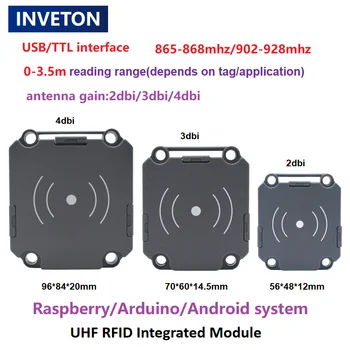 ISO 18000 6C 0-3M Diapazonas UHF Rašytojas Mini Įterptųjų Arduino Mažas RFID Aviečių Pi USB TTL UHF RFID Skaitytuvo