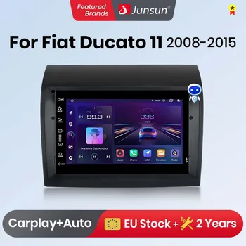 Junsun Android 11 Automobilio Radijo Fiat Ducato 2008-2015 Už Citroen Jumper, Peugeot Boxer (2012-2015 M.) Multimedia, GPS Navigacija radijo
