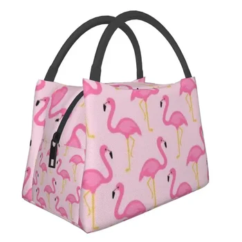 Mielas Gyvūnų Flamingo Šiluminė Izoliacija Pietūs Krepšiai Moterims Paukščių Nešiojamų Pietūs Konteinerių Darbo Kelionės Saugojimo Valgio Maisto Dėžutę