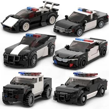 Miesto Policijos Automobiliai Victoria SS Transporto priemonės SWAT Patrulių M5 M8 Blokai Greitis Čempionų Rinkiniai Lenktynių Modelį, Technika, Vaikams, Žaislai