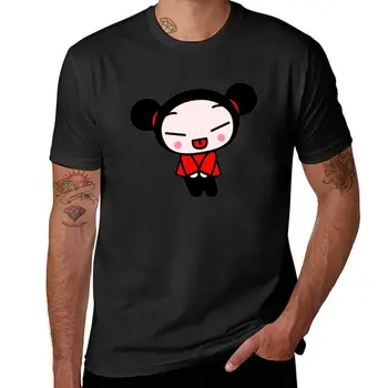 Naujas Pucca grobis T-Marškinėliai berniukams, gyvūnų spausdinti marškinėliai graphic t shirt Negabaritinių marškinėliai black marškinėliai vyrams, drabužiai