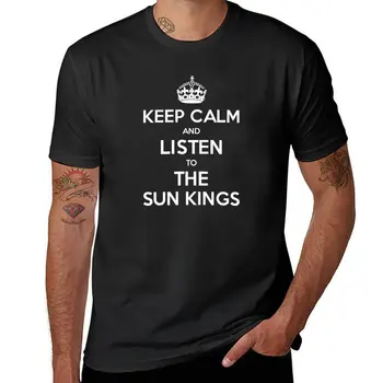 Naujas Sun Kings - nusiraminkite ir Klausytis T-Shirt individualų t marškinėliai topai vyrų drabužiai.