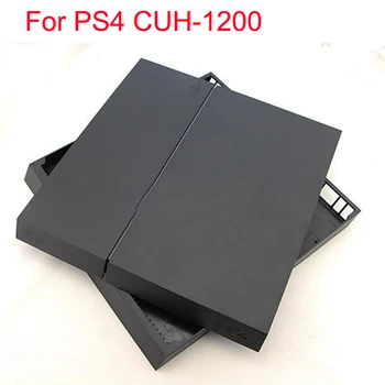Pakeisti PS4 CUH-1200 Konsolės Top + Bottom Būsto Shell Atveju Dangtelio Lipdukas Juodas