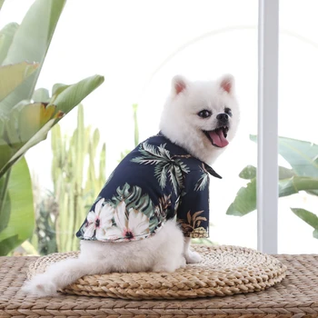 Pet Vasaros Šunų Drabužius Spalvinga Spausdinti Havajų Paplūdimyje Stiliaus Šuo Marškinėliai Mados Sfinksas Katė Drabužius Naminių Šunų Drabužius ropa para perros