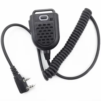 Rankiniai walkie-talkie vertus mikrofonas K universalus dual-hole mini peties kompaktiškas mikrofonas mikrofono garso kokybe Čing