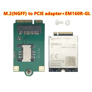 sandėlyje! M. 2 NGFF, kad Minipcie adapteris su SIM kortelės lizdą perkelti kortelę EM12-G EM06-E EM160R-GL EM7455 EM7565 EM120R-GL