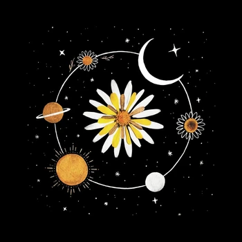 Saulėgrąžų Žvaigždėtą Galaxy mėnulis Aksesuarų, drabužių dekoravimas Šilumos perdavimo aplikacijos 