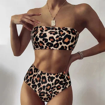 Seksualus Bikini Komplektas 2024 Moterų Maudymosi Kostiumėlį Mujer Aukšto Juosmens Stumti Iki Paplūdimio Maudymosi Kostiumai, Maudymosi Kostiumėliai, Brazilijos Bandeau Bikini Moteris