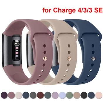 Silikono Dirželis Fitbit Mokestis 3/Imti 4 Watch Band Apyrankę Watchband už Fitbit Mokestis 4/Imti 3 SE Apyrankė Dirželis Žiūrėti