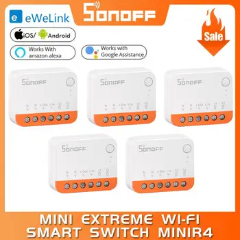 SONOFF MINIR4 Extreme Wi-Fi Smart Switch MINI Ekstremalių Smart Home Relės Modulis, Nuotolinio Valdymo Balsu Už Alexa Alice 