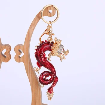 Strazdų Dragon Formos Key Chain Maišas Kabo Pakabukas Dekoratyvinis Key Chain Dovanų Šalis