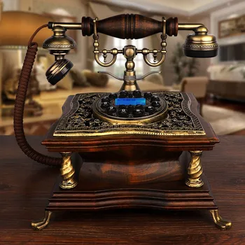 Telefono Europos Telefonas Buitinių Ir Antžeminių Laidinių Telefono Linijų, Klasikinės Medžio Masyvo Kambarį Fiksuotojo Ryšio Telefono