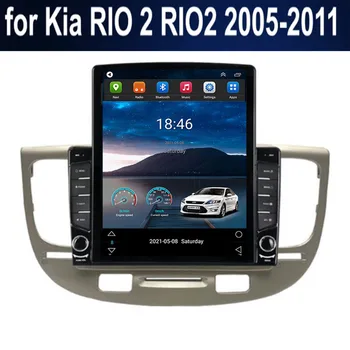 Už Tesla Stiliaus 2Din Android 12 Automobilio Radijo Kia RIO 2 RIO2 2005-2011 Multimedia Vaizdo Grotuvas GPS Stereo Carplay DSP RDS Fotoaparatas