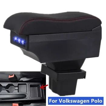 Volkswagen virtus Porankiu langelį Volkswagen Polo Automobilių Porankiu 2019-2023 Centrinio Laikymo dėžutė su USB Automobilių reikmenys