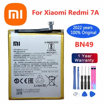 Xiao mi 100% Originalus Redmi BN49 4000mAh Bateriją Xiaomi Redmi 7A BN49 Aukštos Kokybės Mobilus Telefonas Pakeitimo Baterijas Bateria