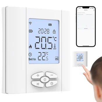 ZigBee Smart Termostatas Dirbti su Alexa 