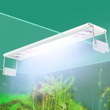 Žuvų Bakas Šviesos Akvariumas Šviesos Žuvų Bakas LED Super Slim Vandens Augalams Lempos Paramos Pailginamas Akvariumas Šviesos